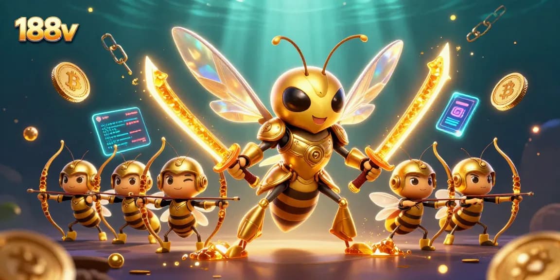 Play immersive games at 188v as the samurai hornet navigates through crypto riches and gaming excitement.