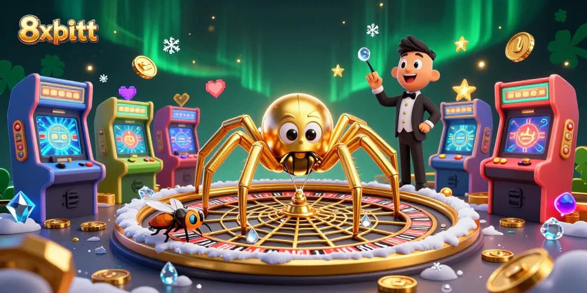 Bet on 8xbett's roulette web with vibrant game elements and engaging characters.