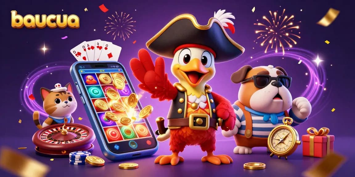 Experience energetic baucua action with colorful slot games and festive characters.