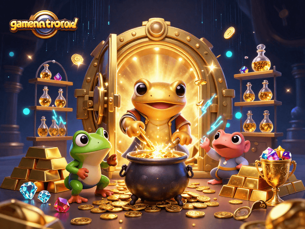 Experience the thrilling transmutation of base metals into gold coins at gamenongtraivuive.