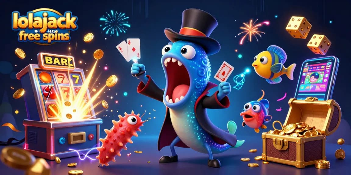 Experience thrilling gameplay at lolajack casino free spins with captivating characters and vibrant casino elements.