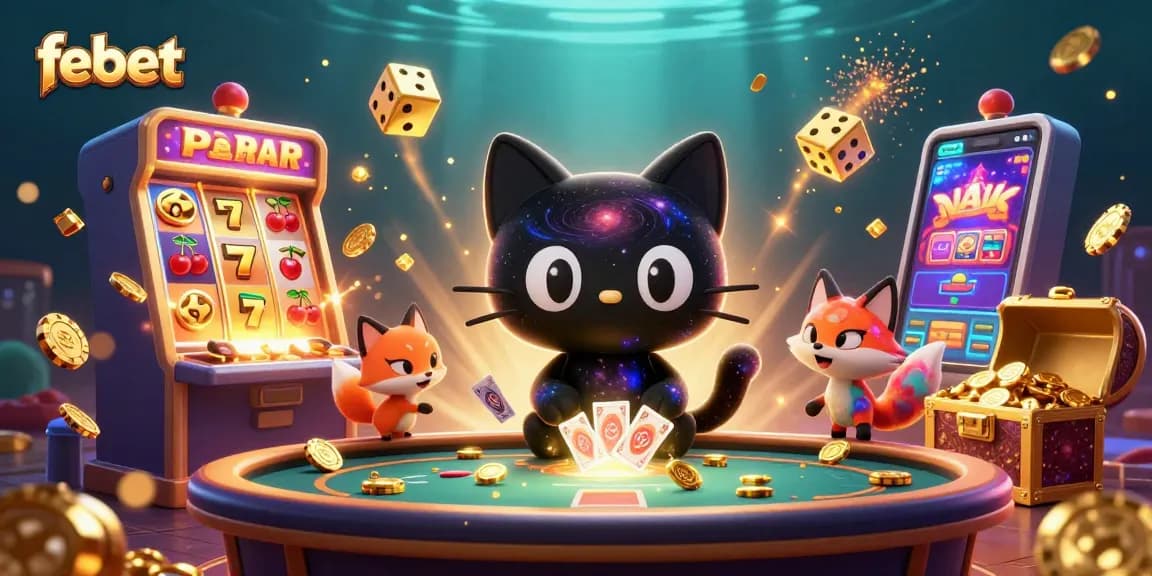 Experience winning moments with febet's cosmic casino adventure featuring vibrant characters and exciting game elements.