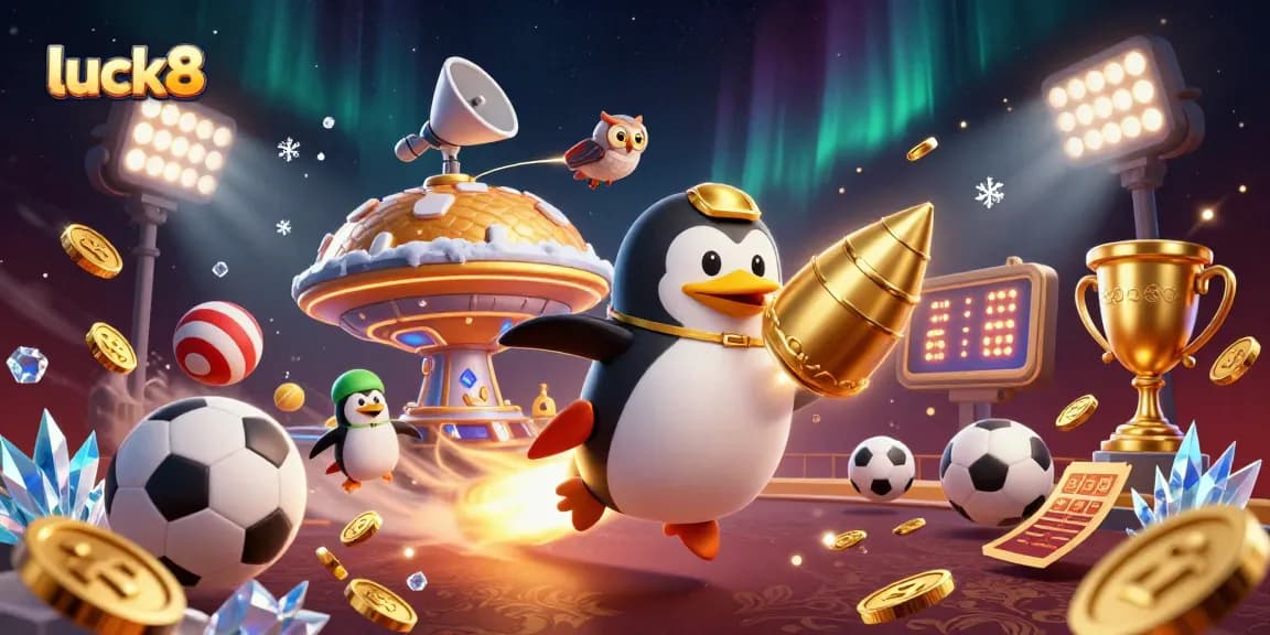 Betting with luck8: Enjoy an exciting scene featuring gaming elements and golden coins!