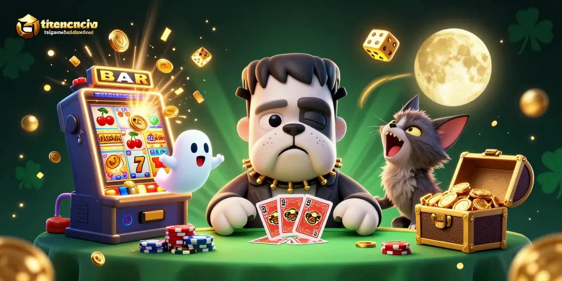 Experience thrilling card games with taigamebaidienthoai’s vibrant characters at a jackpot-filled casino table.