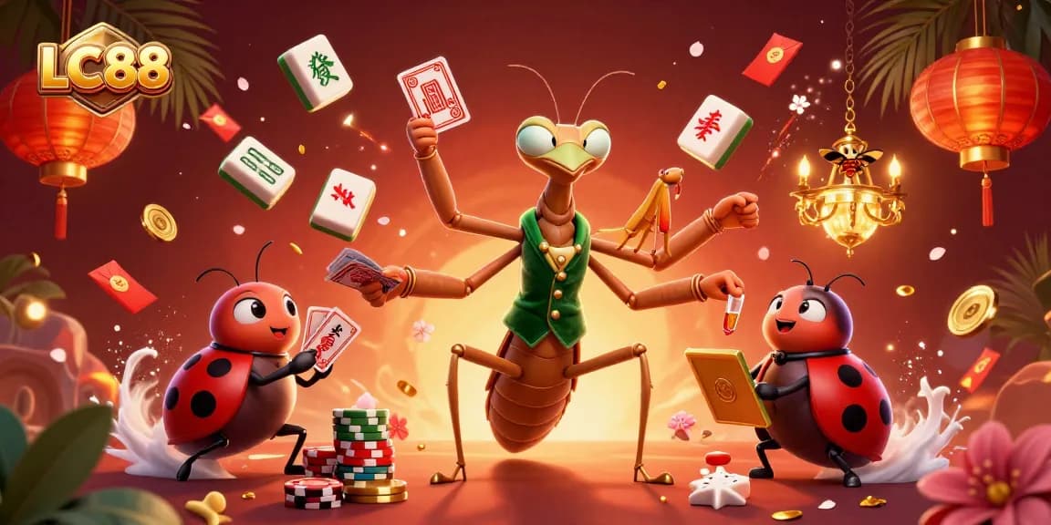 LC88 card sharp and pit boss creating a vibrant casino scene filled with excitement