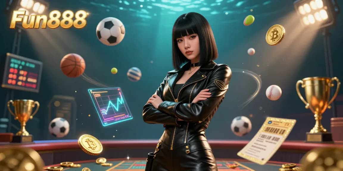 Experience thrilling gameplay at Fun888 with dynamic 3D sports actions and golden rewards in an ultra-modern casino.