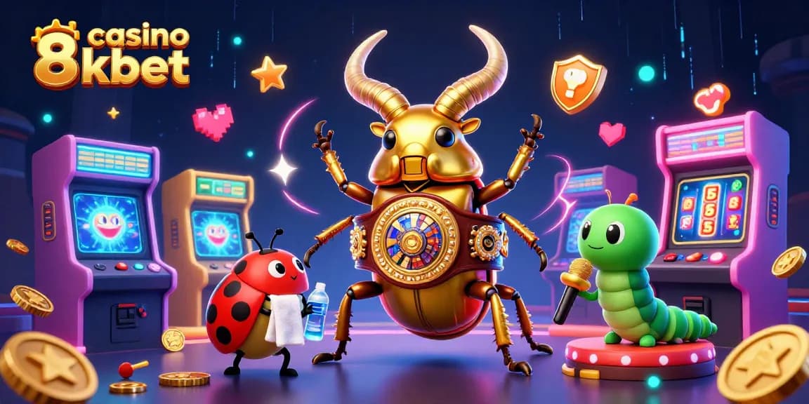 Dynamic casino 8xbet scene showcasing colorful gaming elements and characters in action