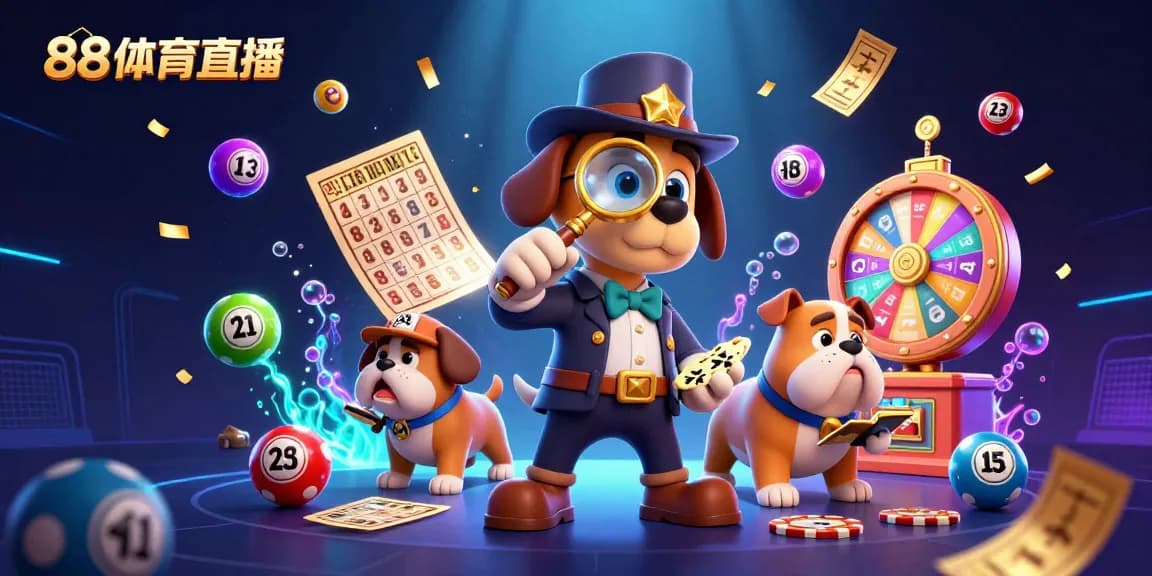 Engage with 88体育直播's vibrant casino scene showcasing a detective uncovering treasures through thrilling games.