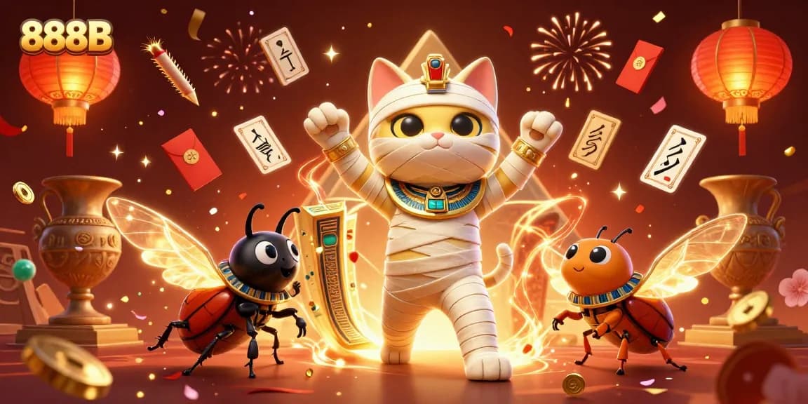 Engage with thrilling 888B casino games featuring dynamic characters and elements.