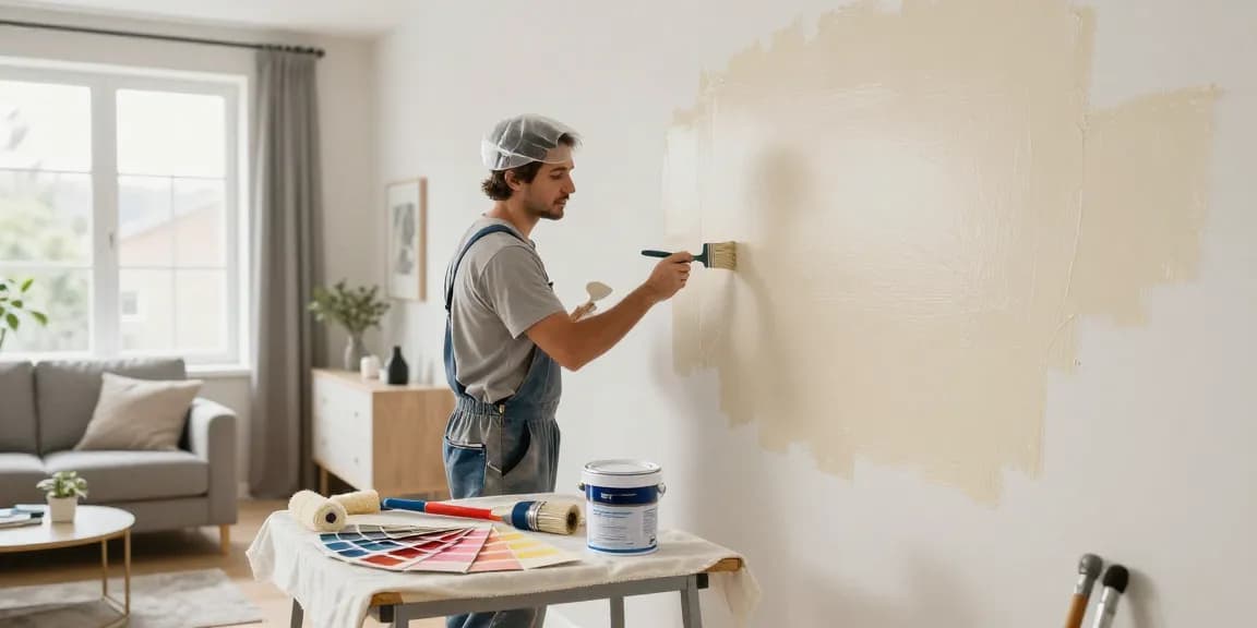 Trusted Lincoln Painters showcasing expert craftsmanship in a beautifully transformed living room.