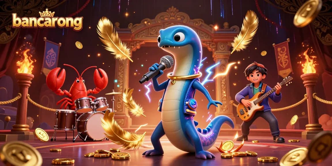 Bancarong electrifies the casino scene as an eel DJ performs with musicians in an underwater atmosphere.