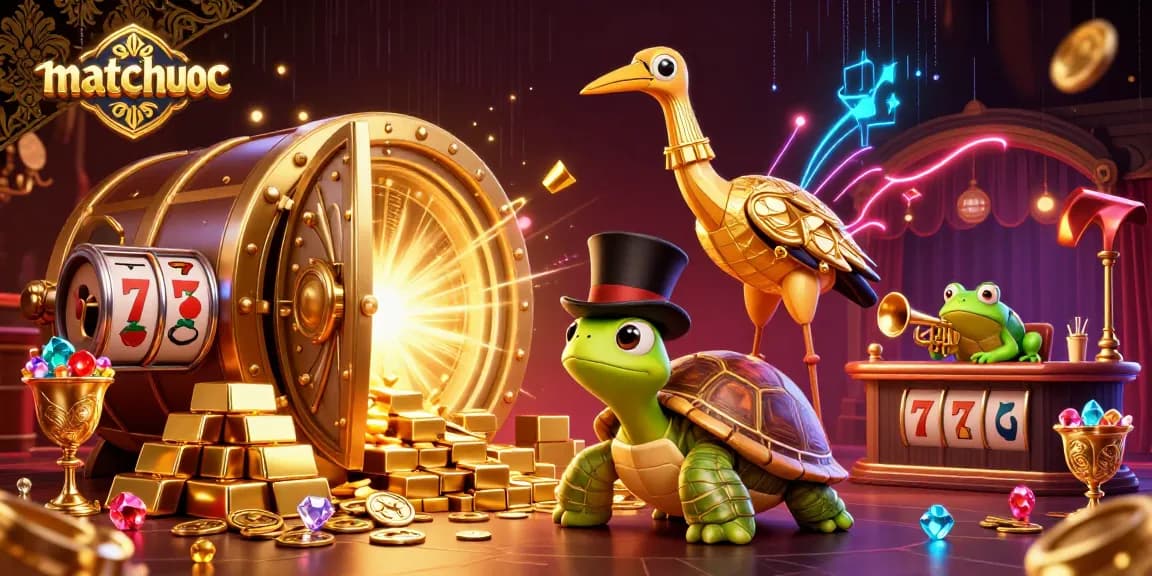 Engage with matchuoc's lively casino scene featuring vibrant characters and rich treasures.
