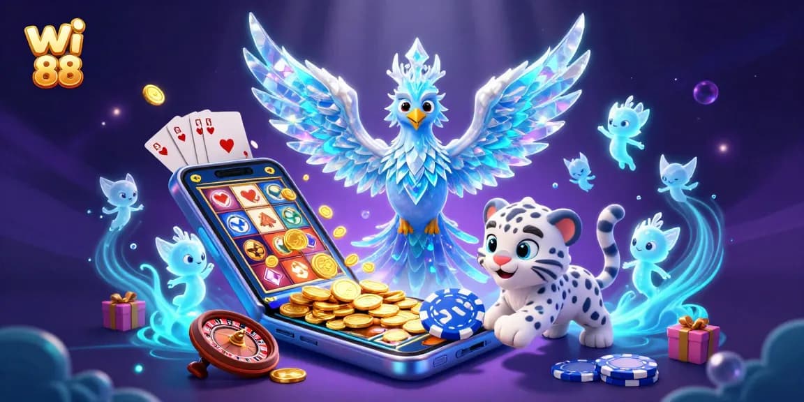 Experience the excitement of wi 88 with our captivating casino scene featuring vibrant characters and animated elements.