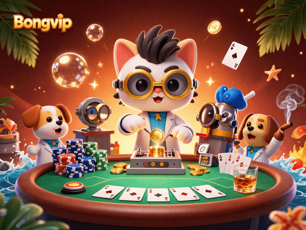 Play exciting games at Bongvip and win big with dynamic poker action and vibrant casino scenes.