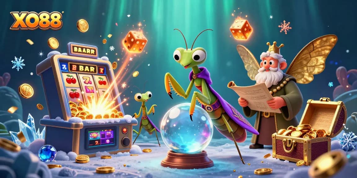 Win big with XO88 in this vibrant 3D casino scene showcasing thrilling gaming elements and excitement.