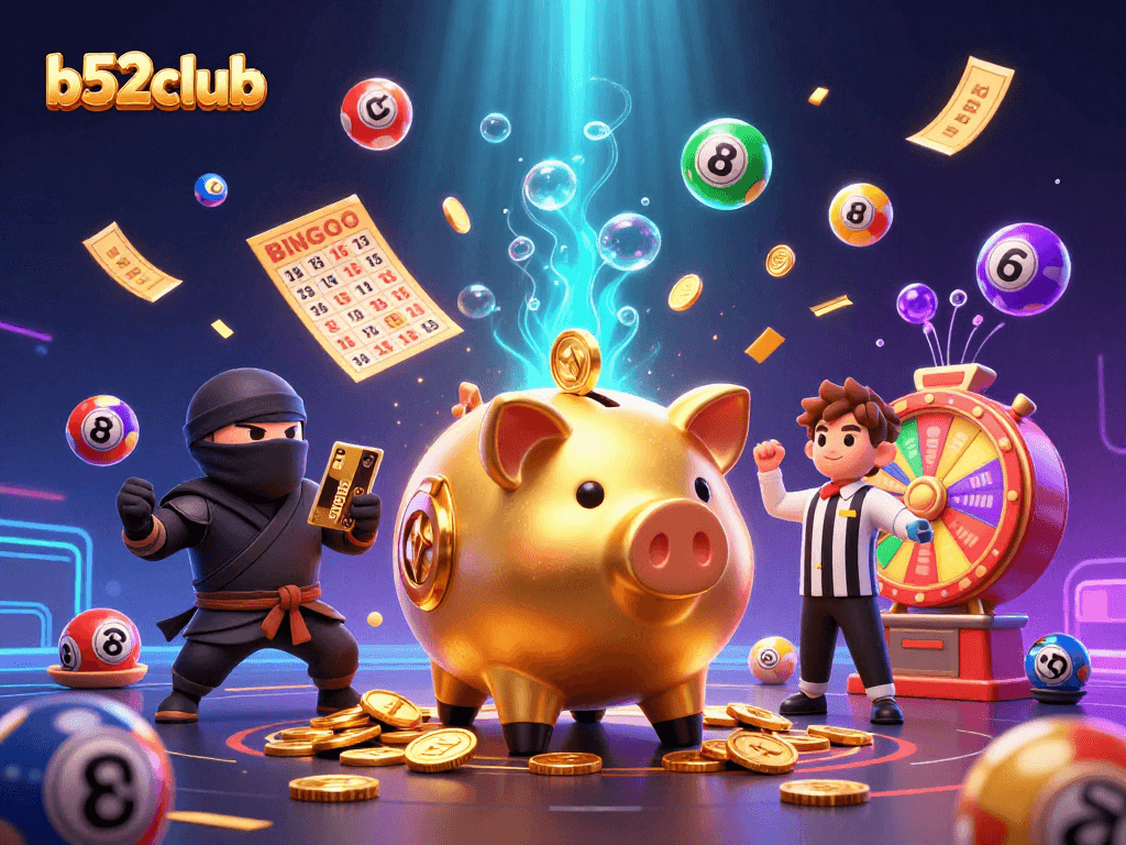 Experience the exciting world of b52club with vibrant characters and action-packed elements.