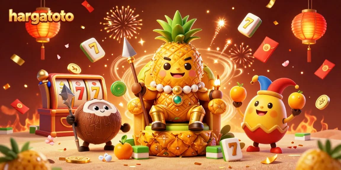 Experience thrilling games at Hargatoto with vibrant characters and slots in an exciting casino.