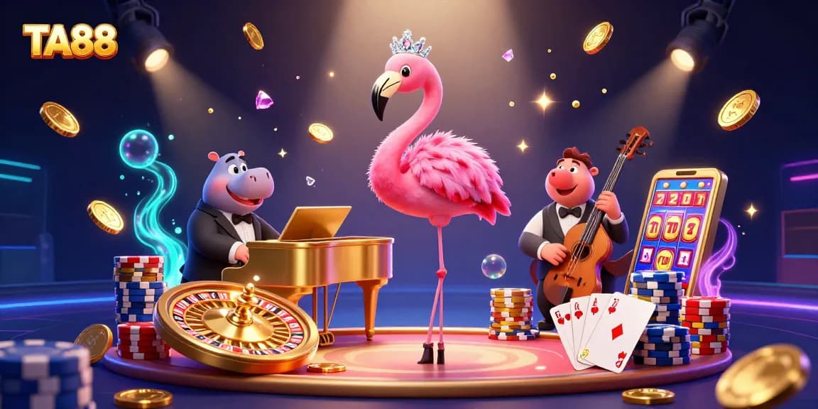 Experience the excitement of TA88 with dynamic casino elements, vibrant characters, and rich visuals.