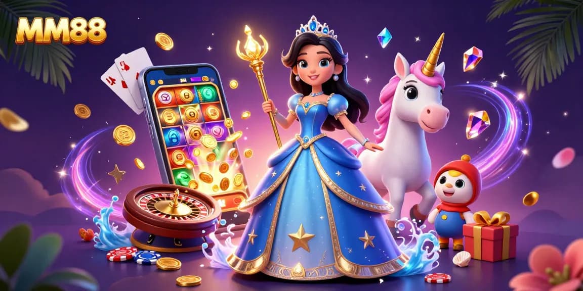 Experience the excitement at MM88 with vibrant slot games and engaging casino elements.