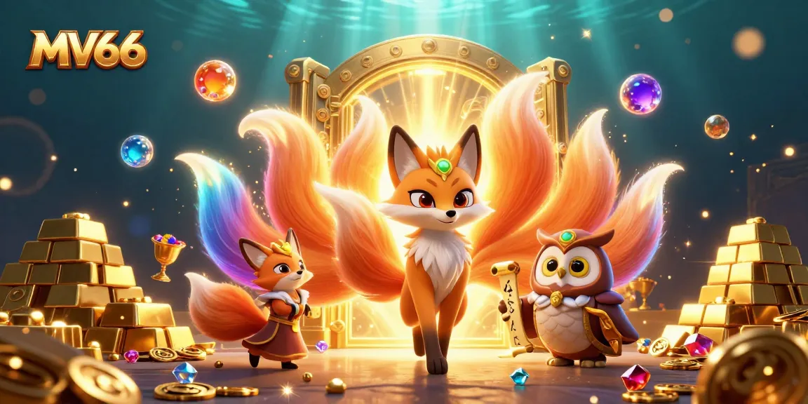 Experience the magical MV66 world of casino with vibrant characters and rich treasure details.