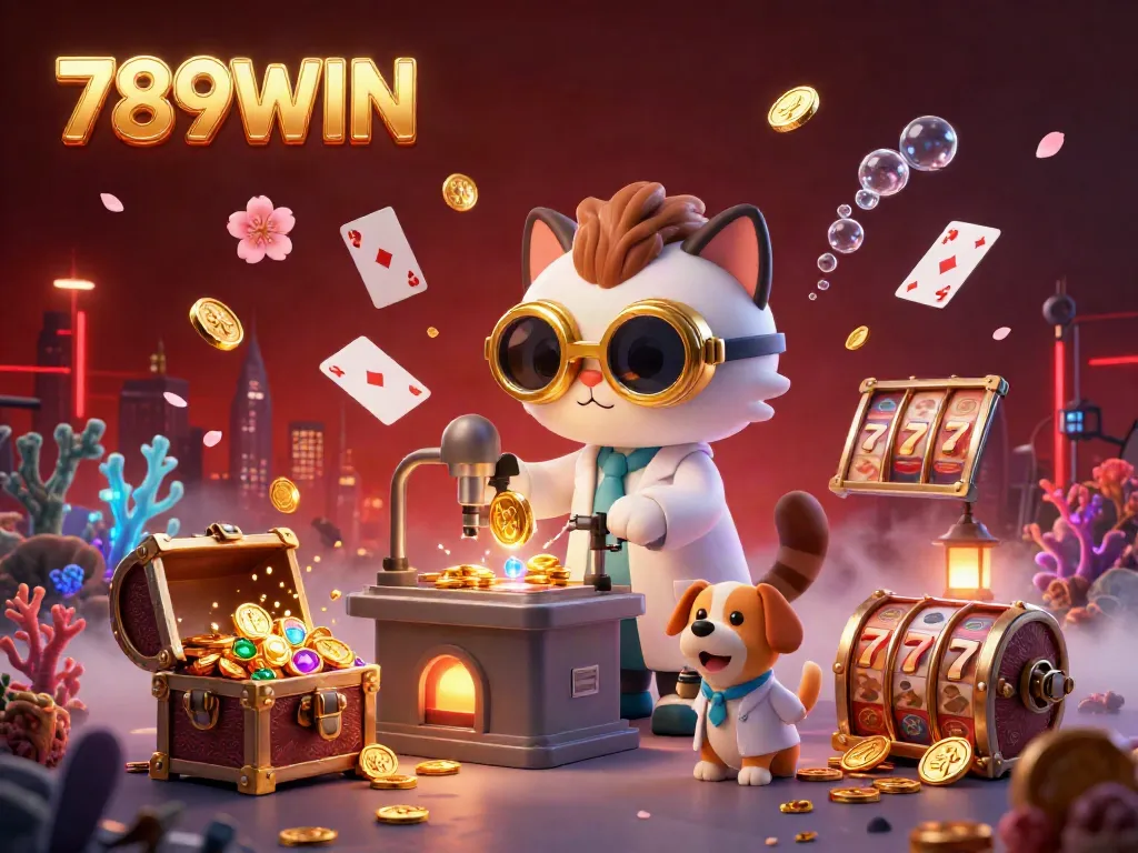 Experience thrilling moments at 789WIN with captivating casino game elements and vibrant characters.