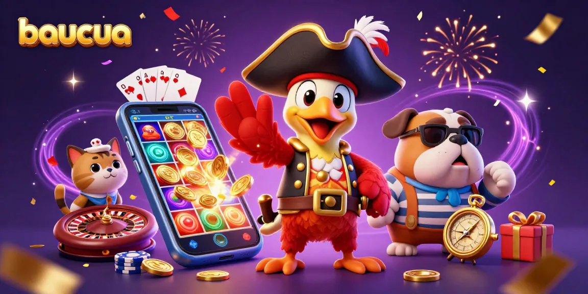 Experience energetic baucua action with colorful slot games and festive characters.