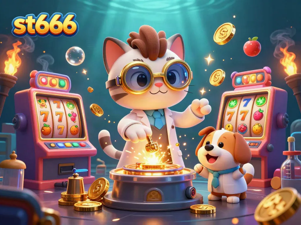 Win big with st666's exciting casino adventures featuring 3D characters and vibrant slot machines.