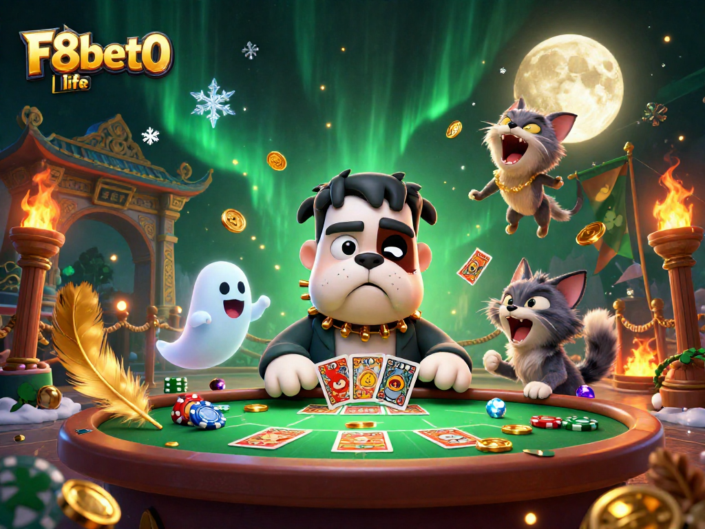 Engage in thrilling gameplay at F8bet0 life featuring vibrant casino action with unique characters.