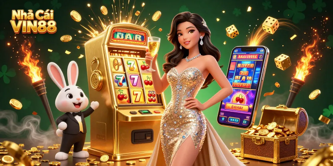 Experience thrilling wins at Nhả Cái VIN88 with a lavish jackpot scene filled with excitement and rewards.