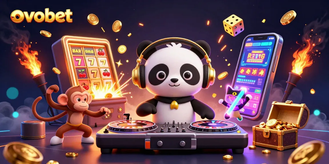 Menangkan jackpot seru bersama ovobet dengan ilustrasi pachinko yang dinamis dan penuh warna.