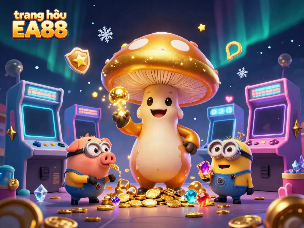Experience gaming magic at trang chủ EA88 with a wizard and treasures in a dynamic 3D scene.