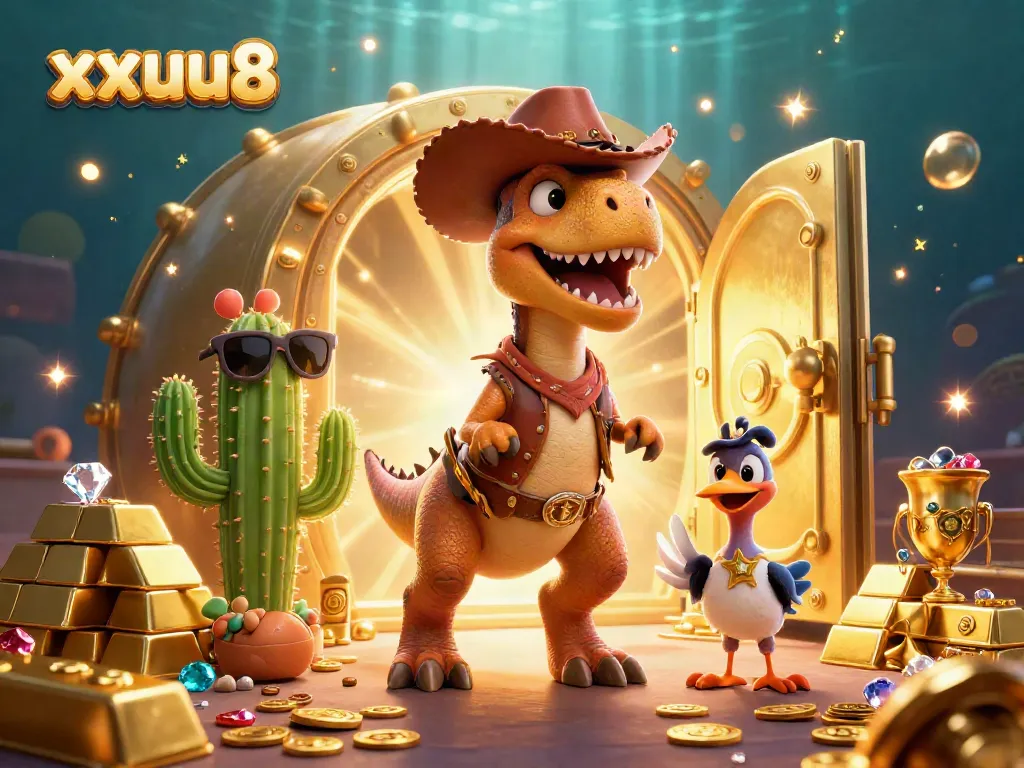 Experience exciting bonuses at xxuu88 with dynamic treasure-filled 3D illustrations.
