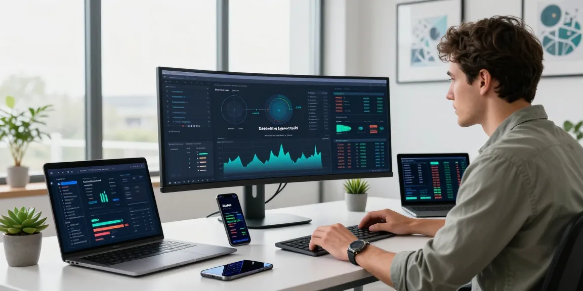 Kinetiq Hyperliquid analysis in a modern digital finance office, showcasing a focused analyst working with advanced blockchain metrics.