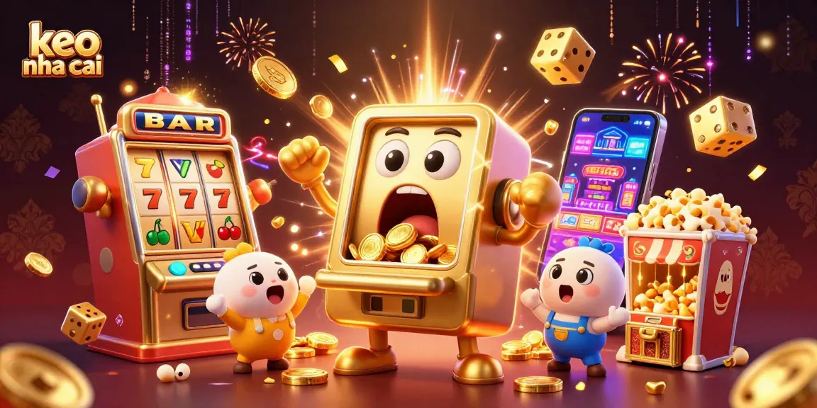 Spin the keo nha cai slot machine jackpot as coins overflow and excitement erupts!
