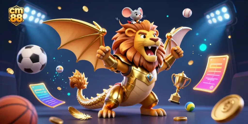 Experience the exciting cm 88 gaming world as a chimera creature and mouse jockey navigate dynamic sports elements.
