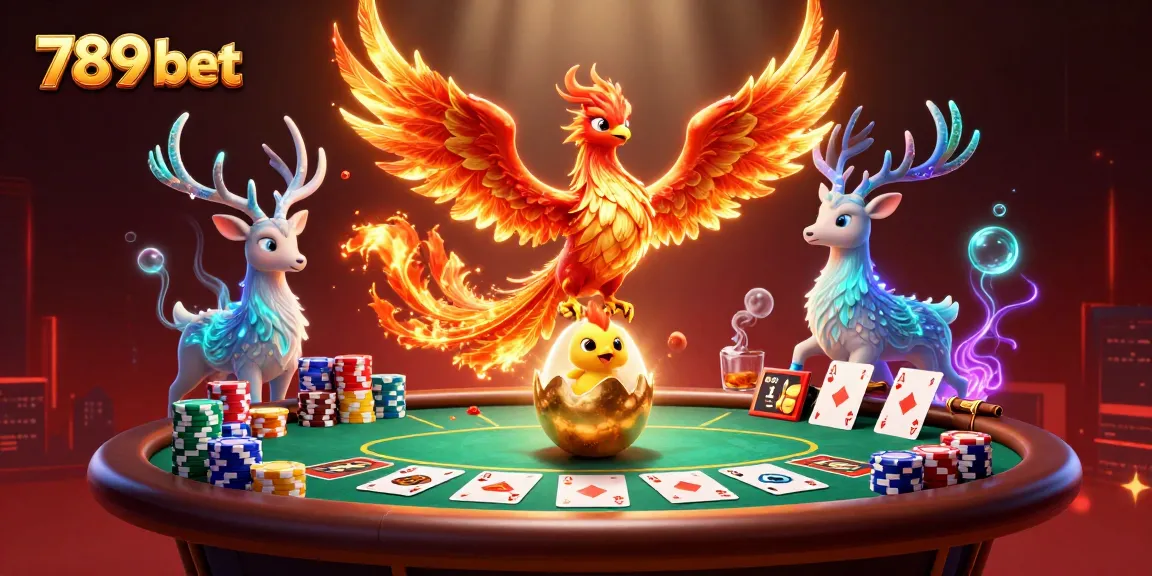 Engage in gameplay at 789 bet with dynamic poker elements and striking phoenix characters.
