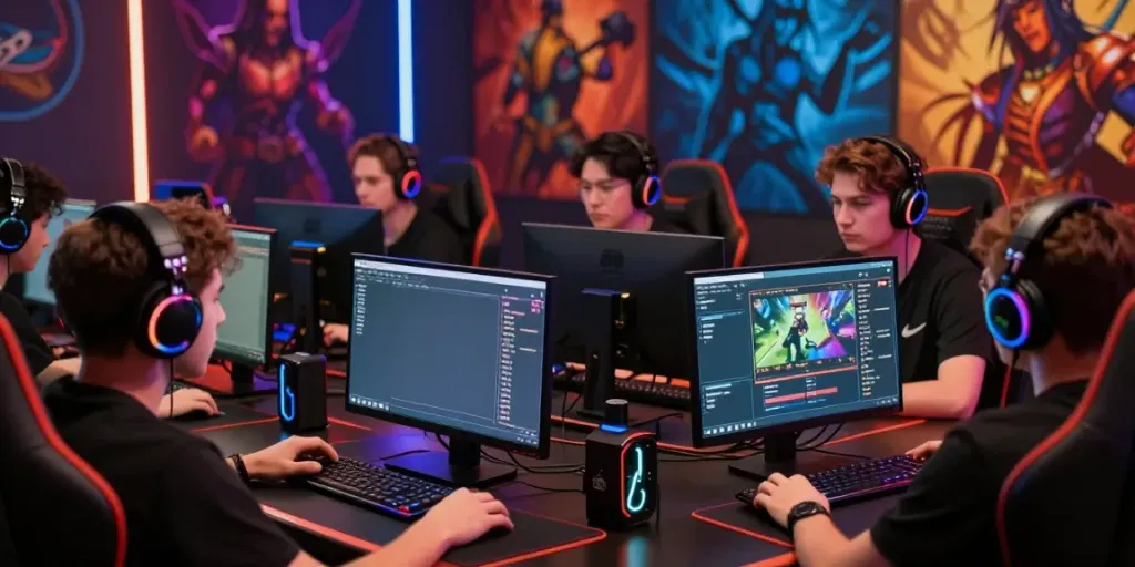 Dewatogel gaming scene depicting players in a vibrant online lottery tournament environment, showcasing competitive gameplay and social interactions.