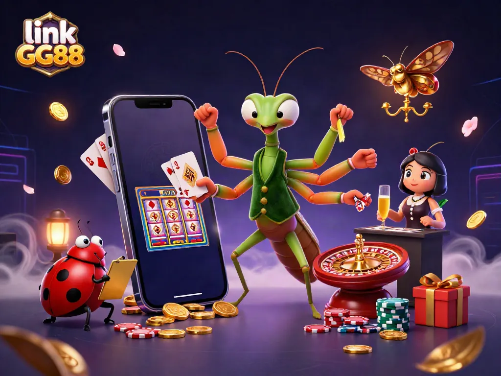 Engage in exciting gameplay at link GG88 with vibrant casino characters and elements