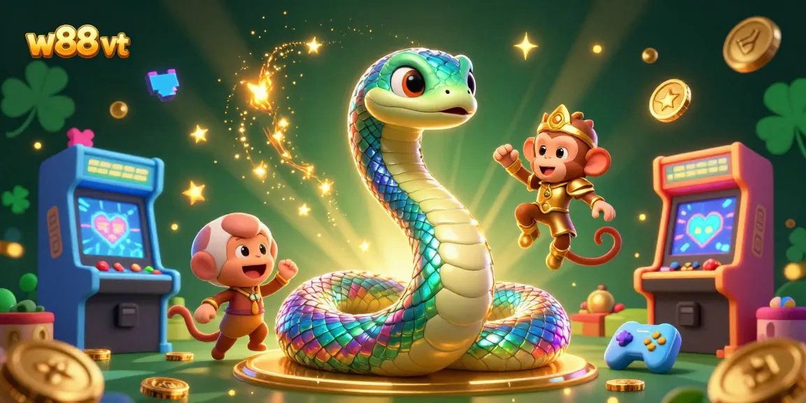 Người chơi khám phá W88 VT với rồng cầu vồng và vương miện vàng, trải nghiệm cá cược tuyệt vời.