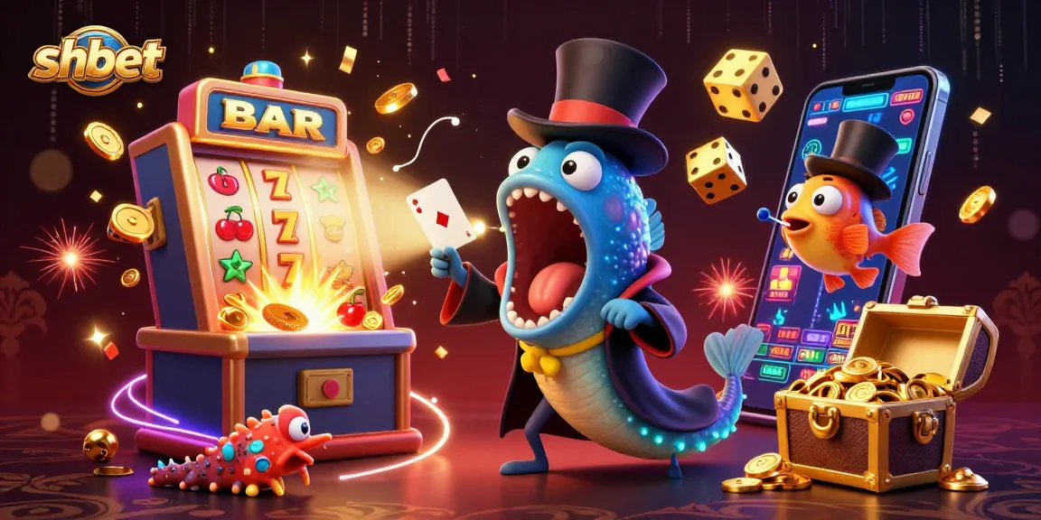 Experience thrilling shbet action with a magical deep-sea casino adventure featuring an eel magician.