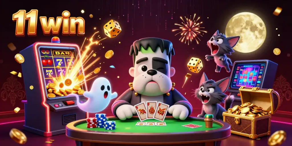 Engage in thrilling gameplay at 11 win, featuring vibrant characters and exciting casino elements.