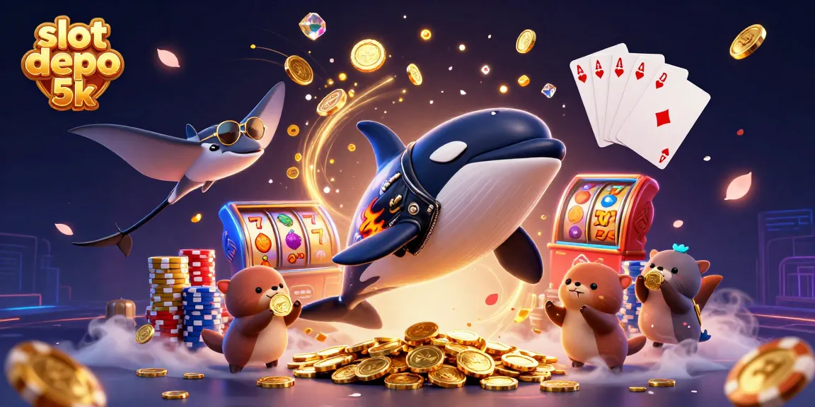 Engage with slot depo 5k for a thrilling gaming adventure featuring vibrant characters and symbols.