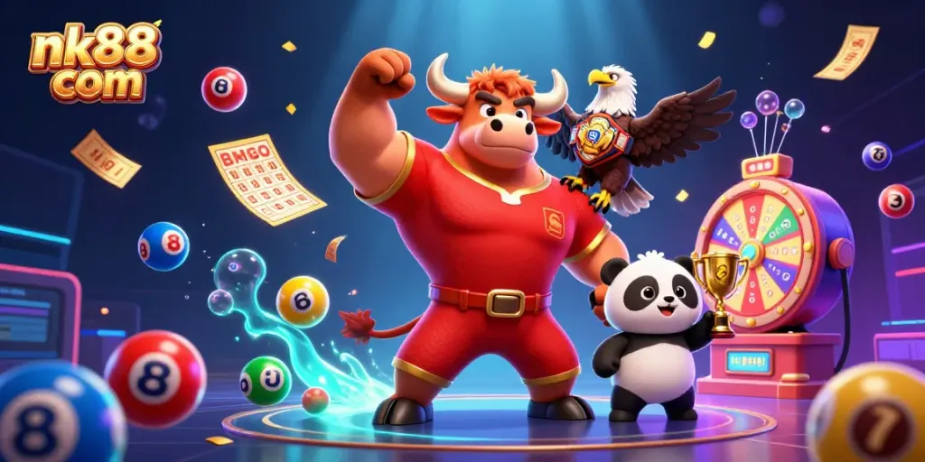Engage with exciting games at nk88 com featuring dynamic lottery elements and animated characters.