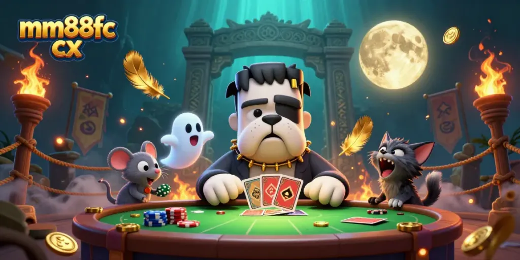 Engage with mm88fc cx's thrilling experience as a bulldog dealer amidst casino excitement and treasures.