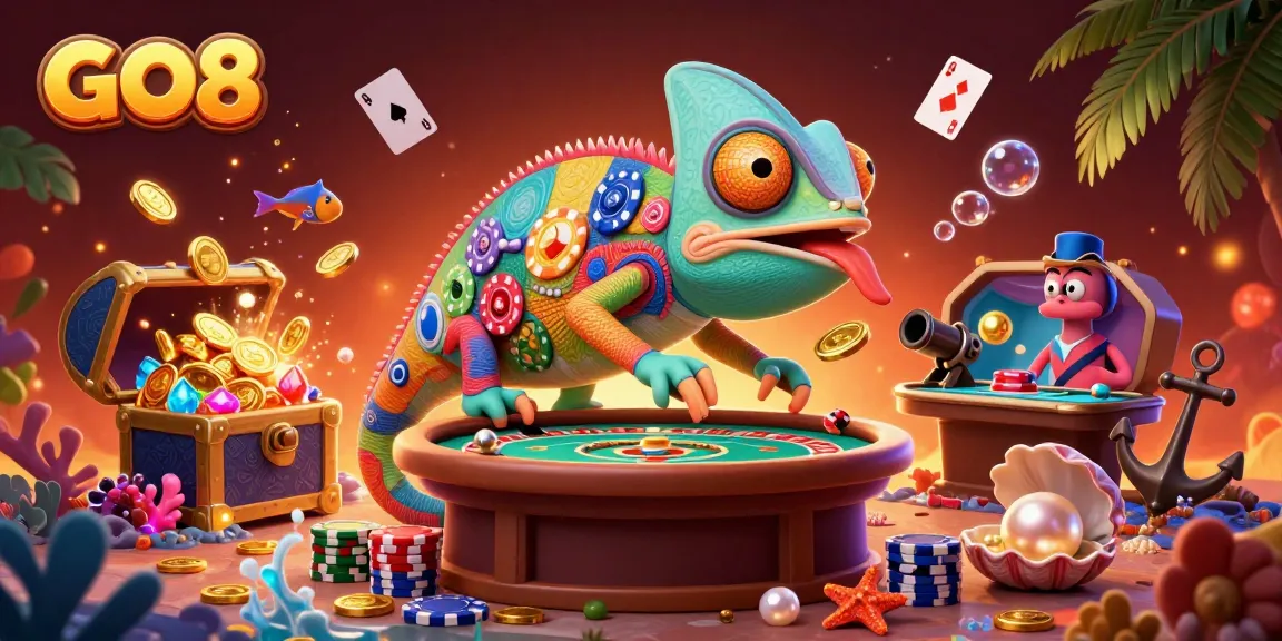 Experience the vibrant gaming world of GO8, where chameleon delights reveal vibrant treasures and casino fun.