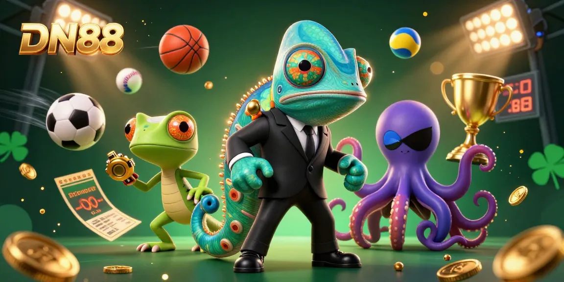 Experience thrill with DN88 as a chameleon agent, gecko sidekick, and villainous octopus unite in 3D gaming action.