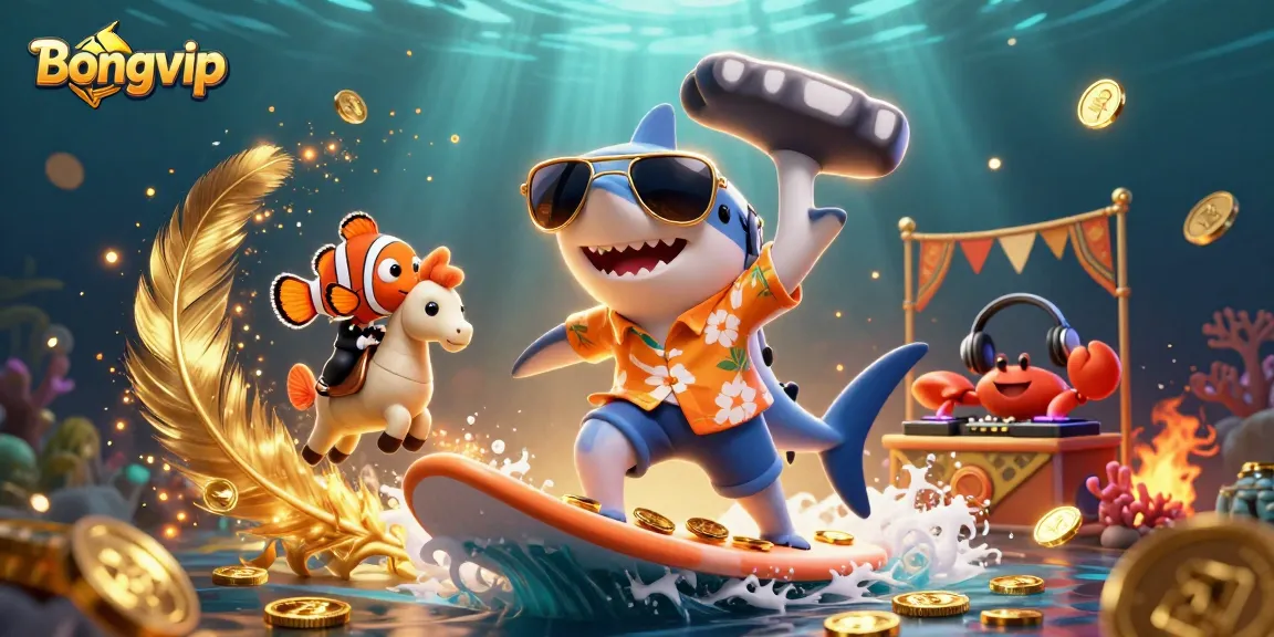 Bongvip players cash in their luck while surfing through a treasure wave of coins and fun.