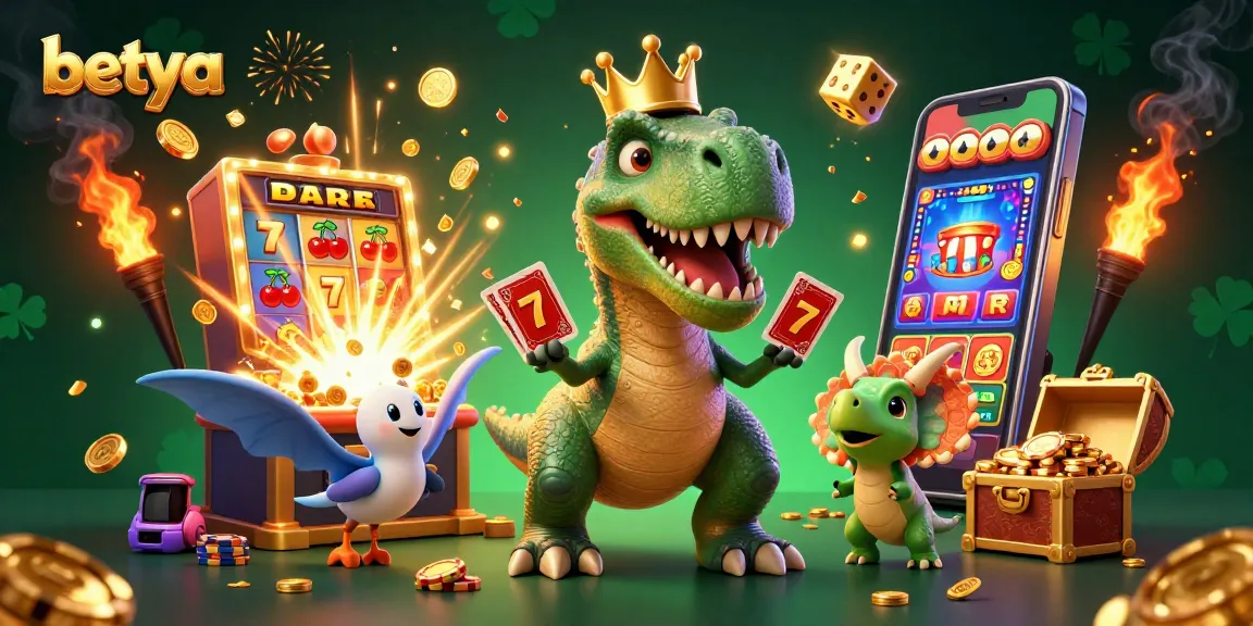 Engage with the exhilarating betya experience in a lively casino scene filled with vibrant characters and dazzling jackpot elements.