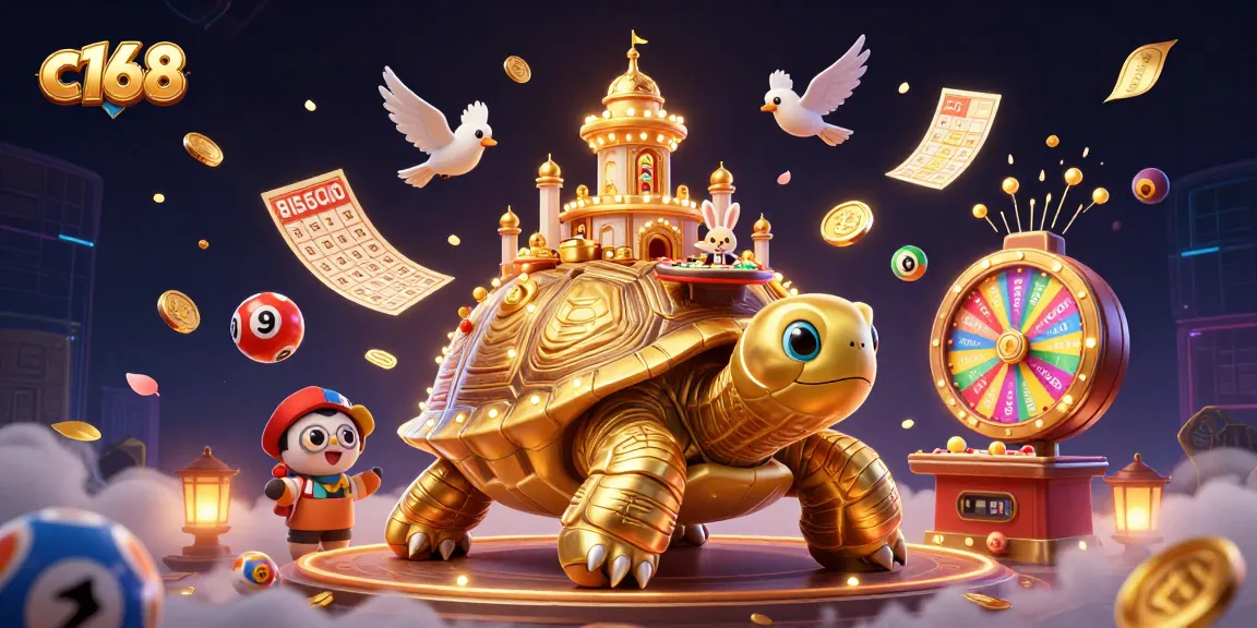 Experience thrilling moments at c168 with vibrant games, dealers, and golden coins flying around.