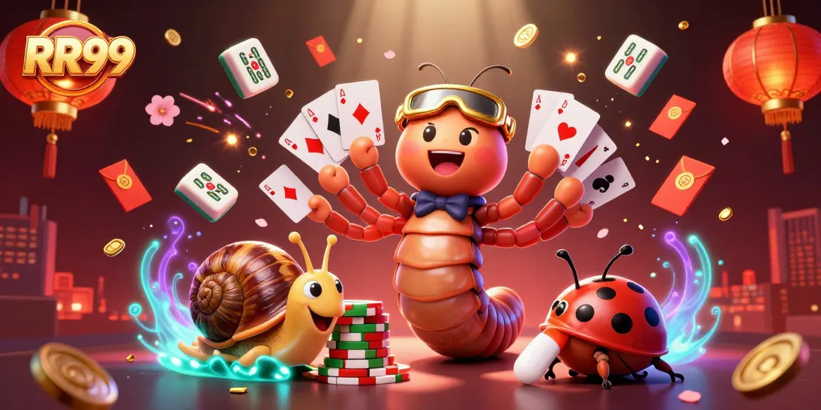 Experience the thrill of RR99 with vibrant casino elements and engaging characters in a dynamic 3D scene.